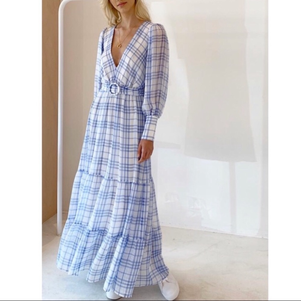 Bec & Bridge Alexa Maxi Dress Size 4 V-Neck NWT